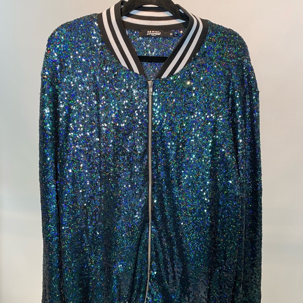 Sparkle Sequin Bomber